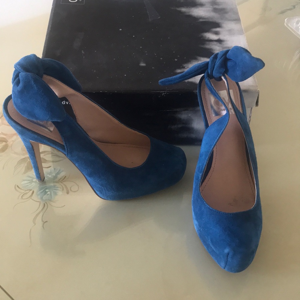 Dolce vita blue suede heels